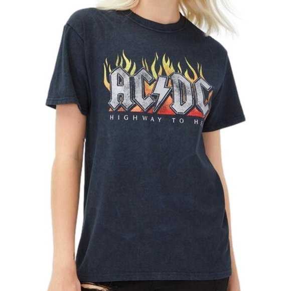 AC/DC Tops - AC/DC Highway To Hell Vintage Wash Tee Unisex